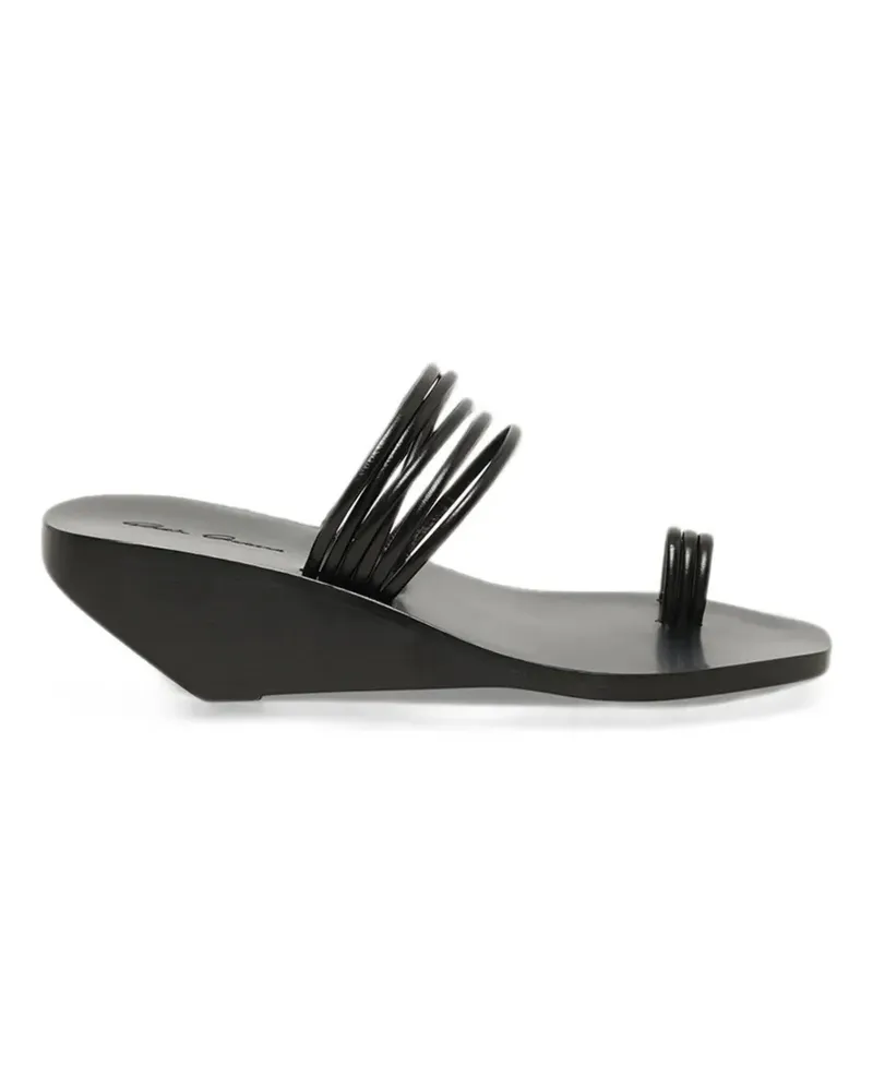 Rick Owens Sandalen mit geomterischem Muster - Schwarz Schwarz