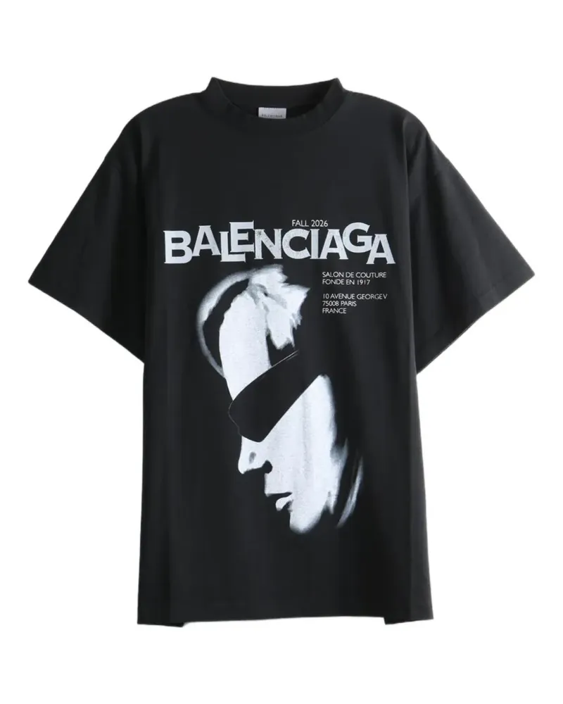 Balenciaga Lady in Shades graphic-print T-shirt - Schwarz Schwarz