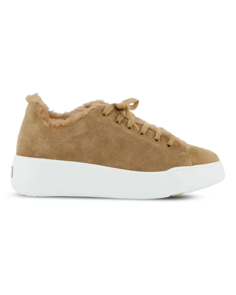 Max Mara Sneakers aus Wildleder und Teddy - Braun Braun