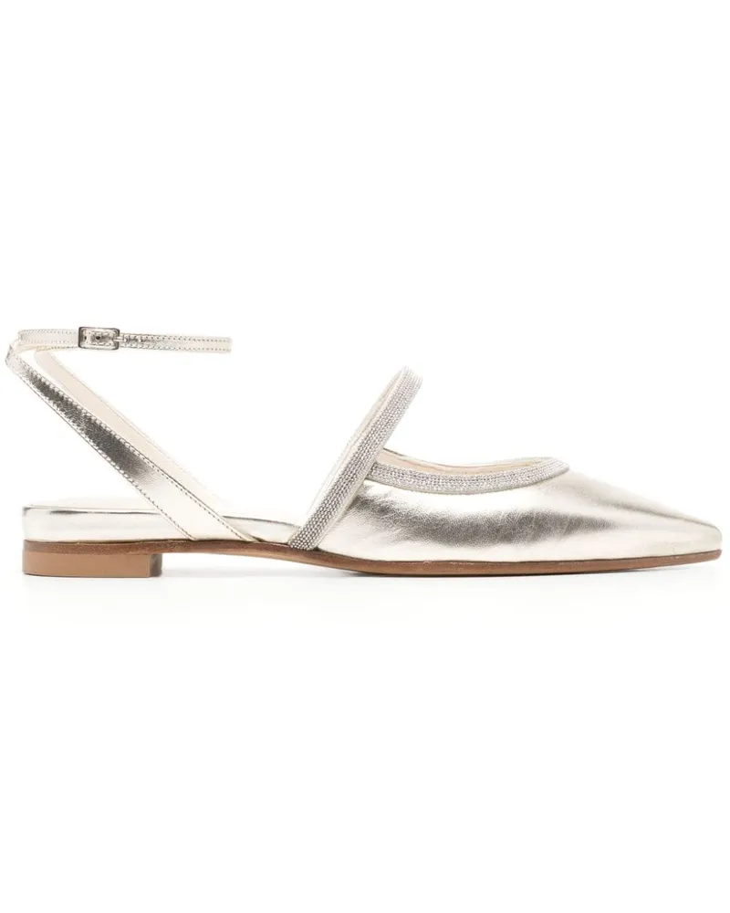 Peserico Punto Luce Ballerinas Metallic