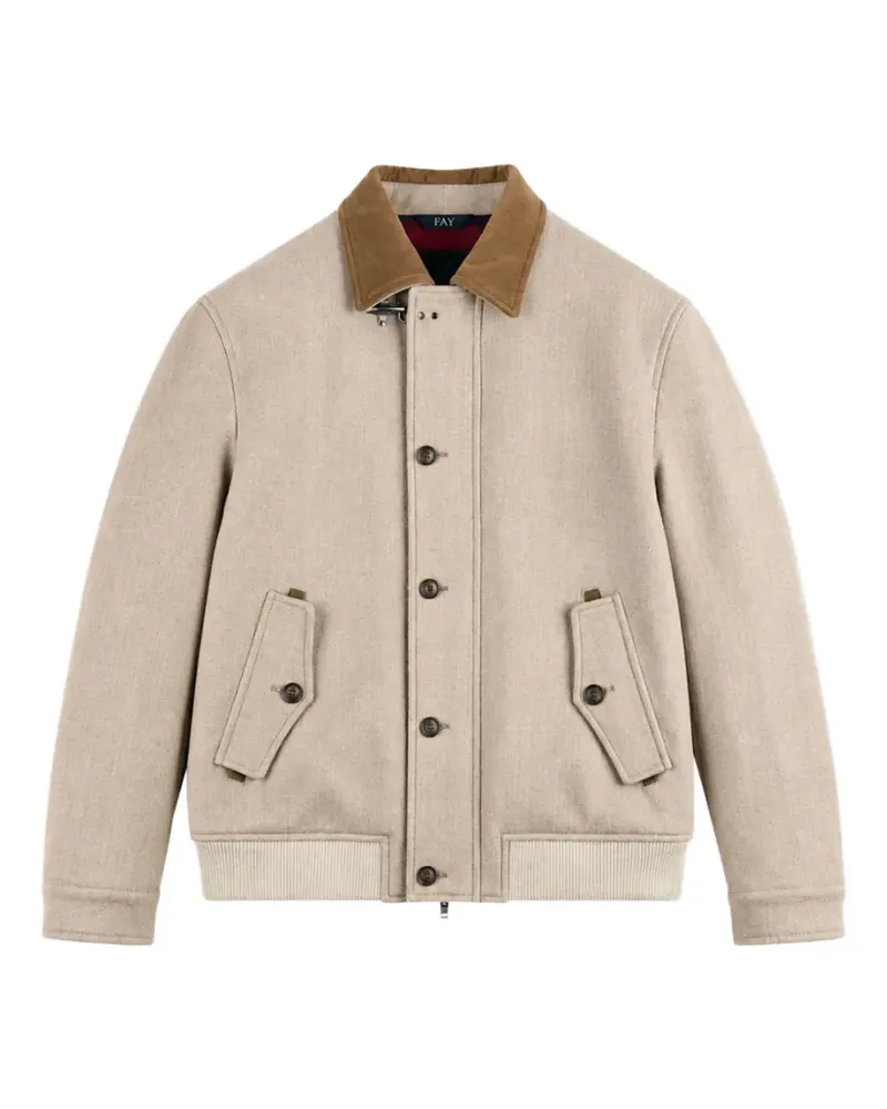 Fay Driving Bomberjacke - Nude Nude