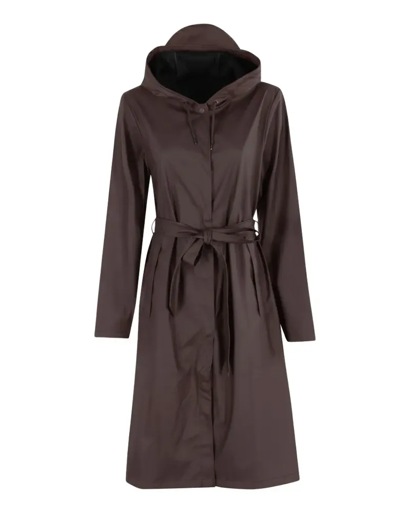 RAINS A-Line belted raincoat - Braun Braun