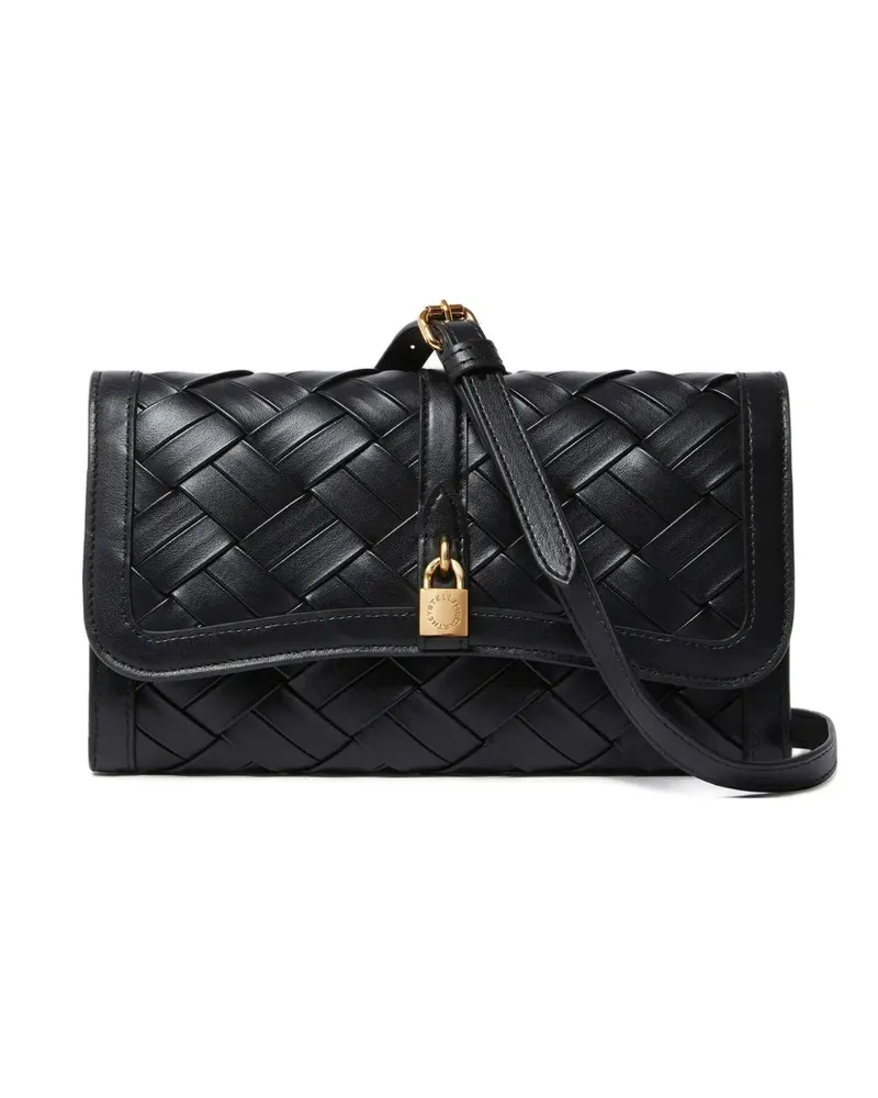 Stella McCartney Ryder pebble grain zip wallet - Schwarz Schwarz