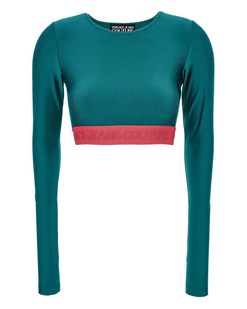 Versace Jeans Langarmshirt mit Logo-Band - Blau Blau
