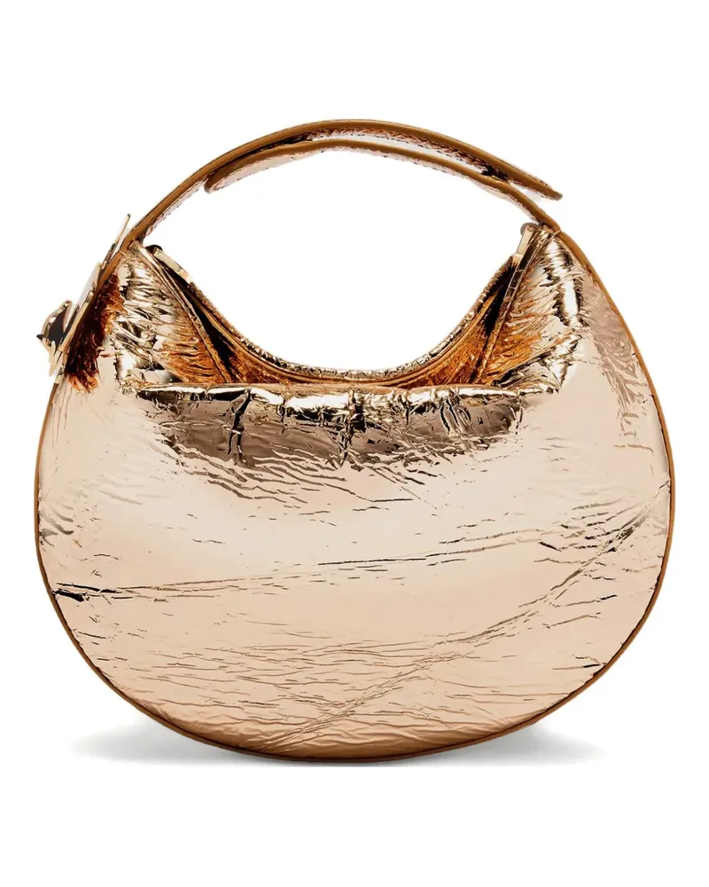Genny Halo Mini-Tasche im Metallic-Look - Braun Braun