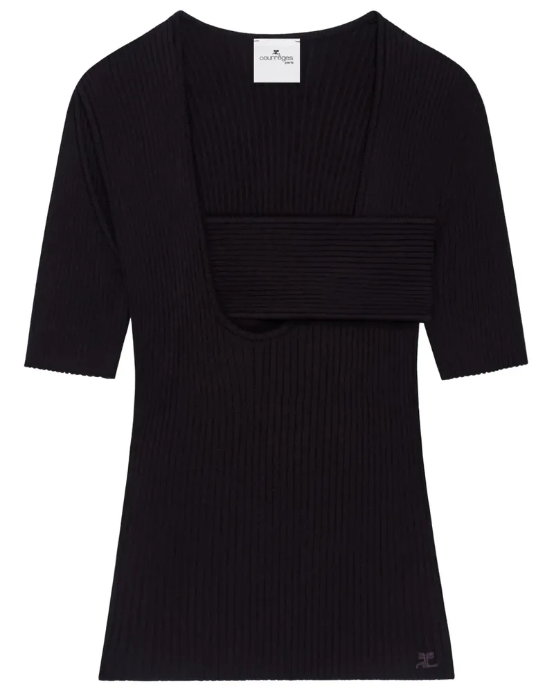 Courrèges Infinity Pullover - Schwarz Schwarz