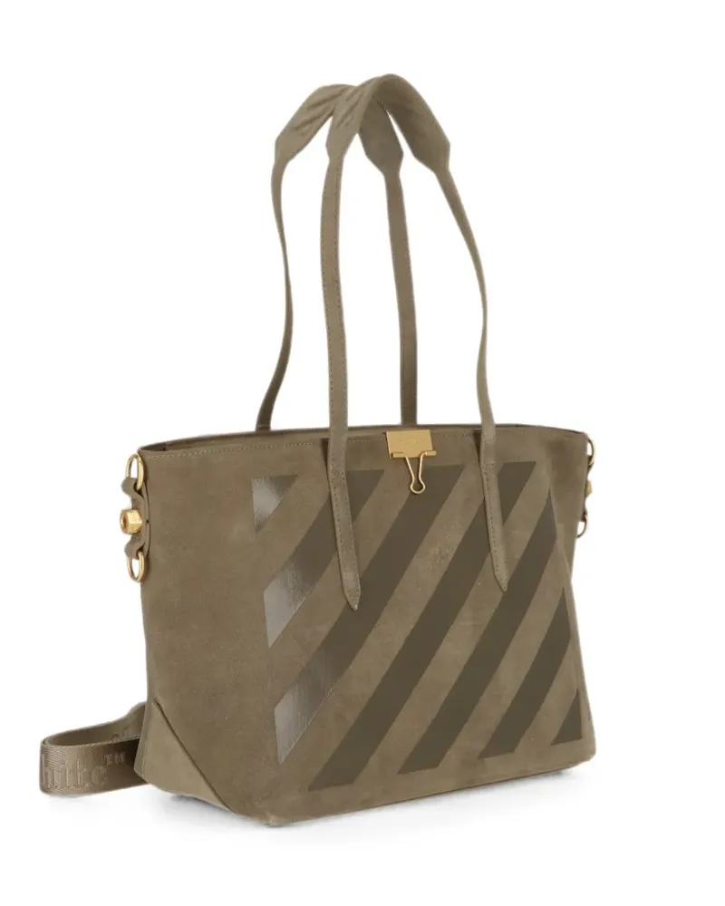 OFF-WHITE Binder Diagonals Tote Bag - Braun Braun