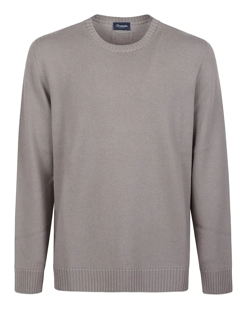 Drumohr  Gerippter Pullover - Grau Grau