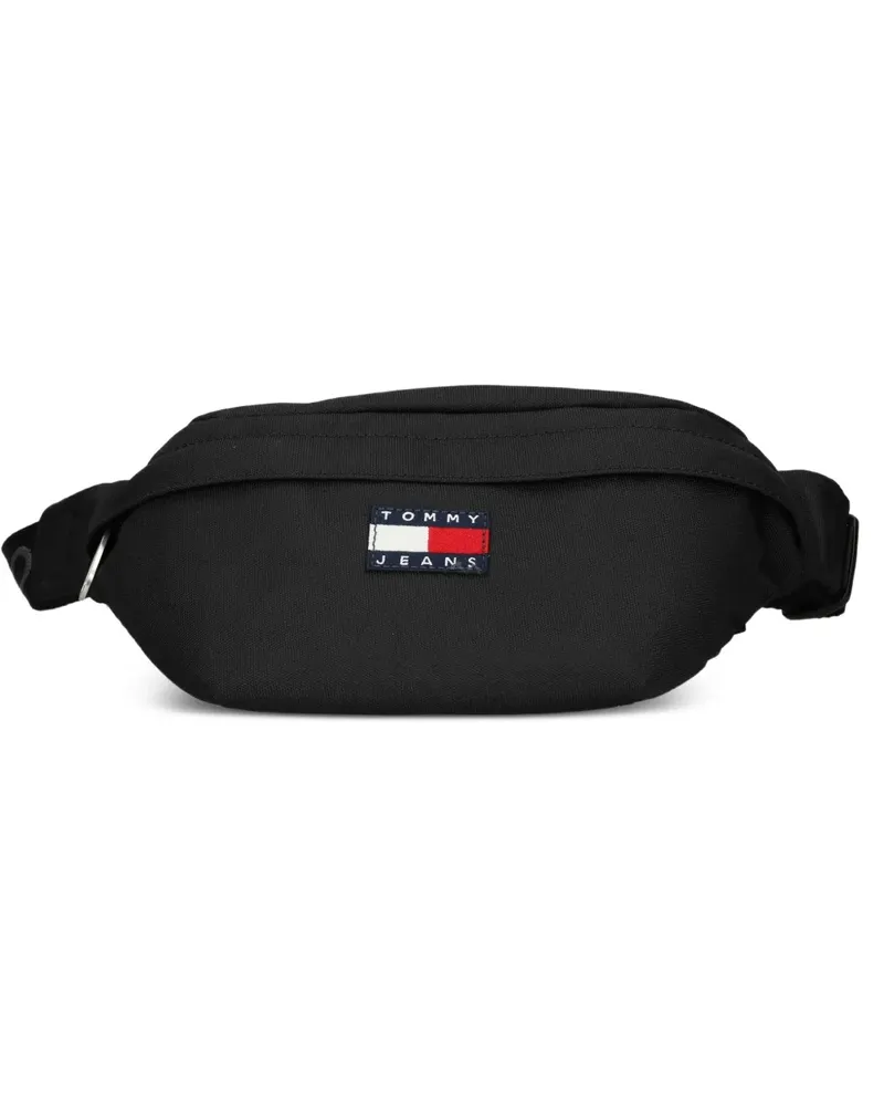 Tommy Hilfiger Essential Repeat Gürteltasche mit Logo-Patch - Schwarz Schwarz