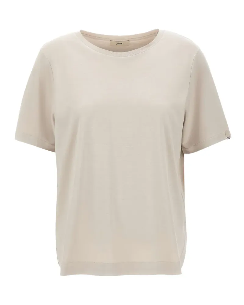 Herno side-slit T-shirt - Nude Nude