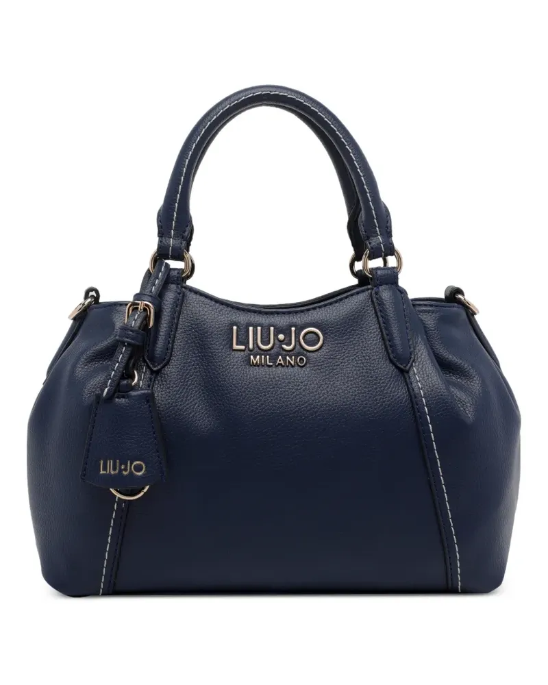 Liu Jo Tote Bag mit Logo-Schild - Blau Blau