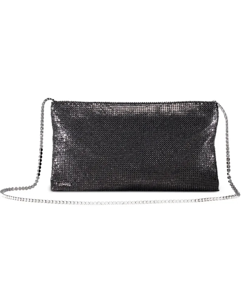 Benedetta Bruzziches Clutch mit Zierkette - Schwarz Schwarz