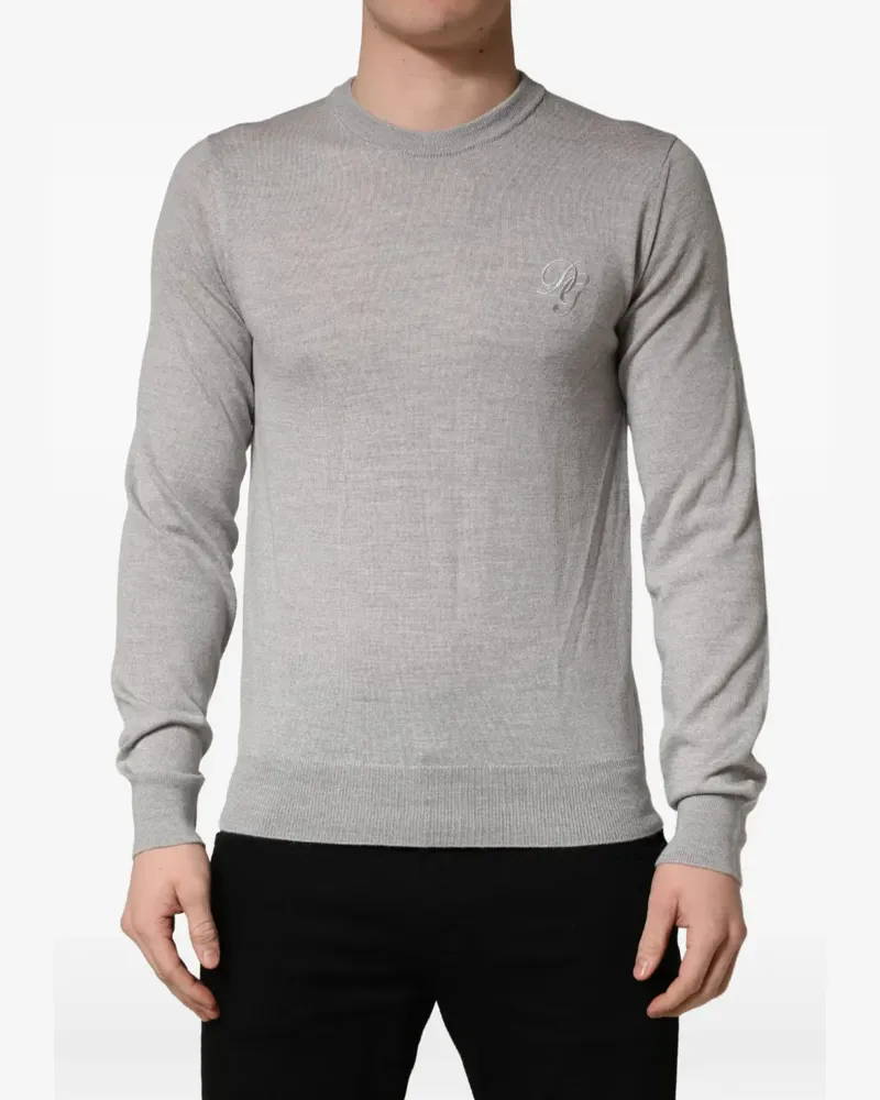 Dolce & Gabbana Pullover mit rundem Ausschnitt - Grau Grau