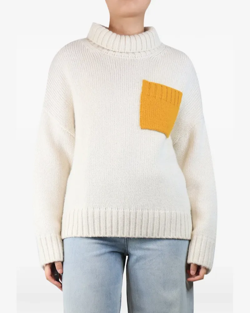 J.W.Anderson chest-pocket sweater - Nude Nude