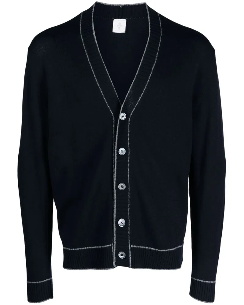 Eleventy Cardigan mit Knopfleiste - Blau Blau