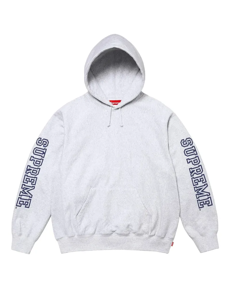 Supreme Being Collegiate logo-print hoodie - Grau Grau