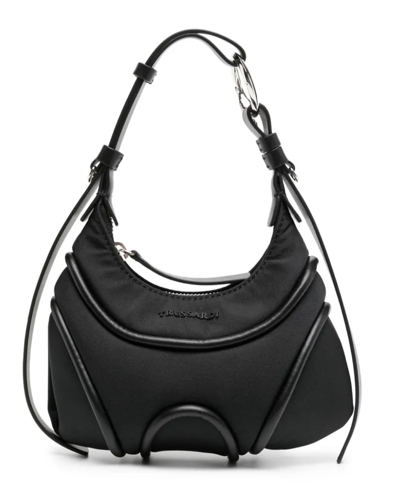 Trussardi Handtasche mit Logo Schwarz