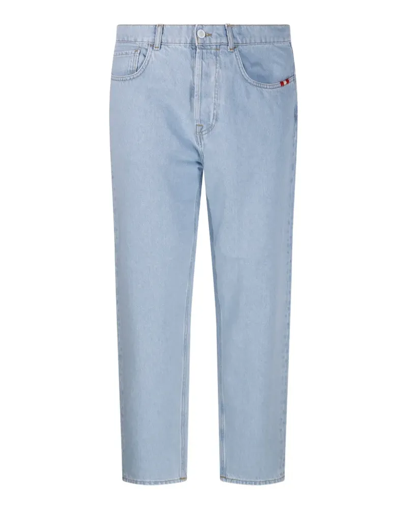 Amish Five-Pocket-Jeans mit Knopfverschluss - Blau Blau