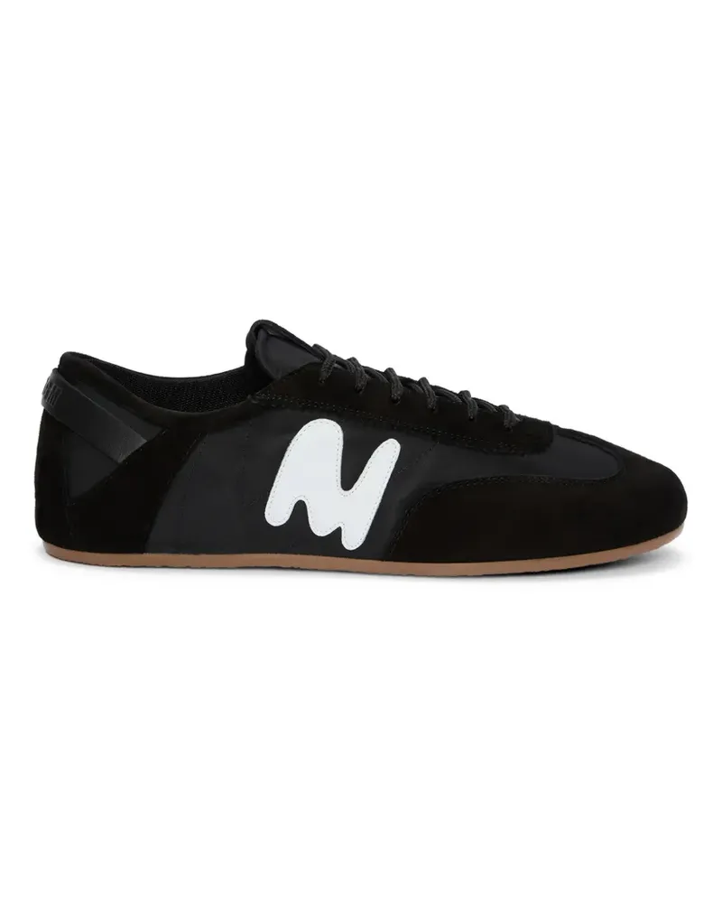 MSGM Sneakers mit Applikation - Schwarz Schwarz