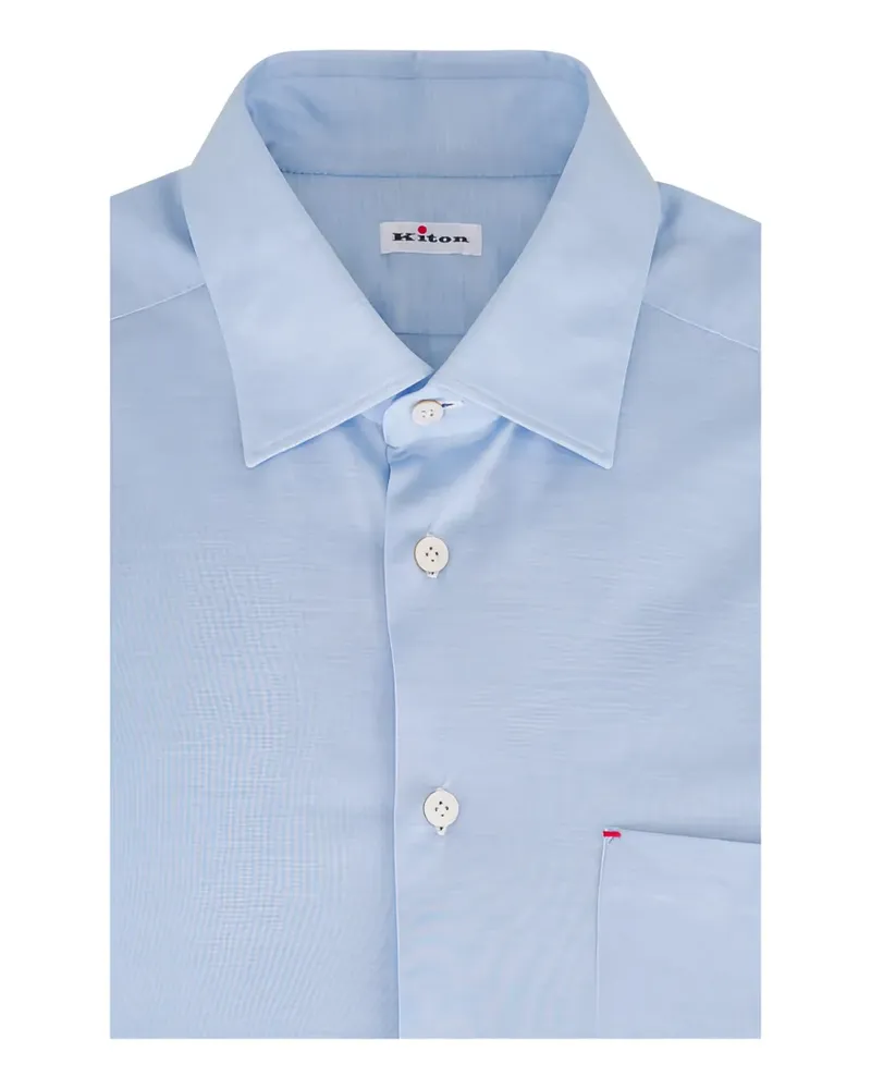 Kiton classic-collar shirt - Blau Blau
