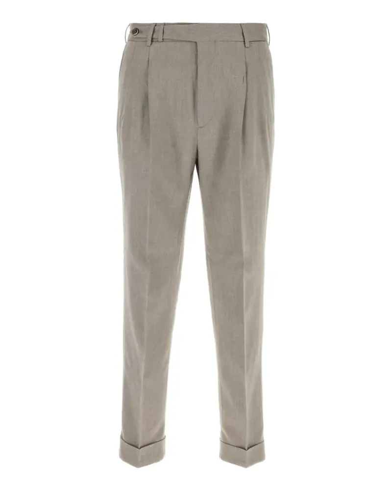 PT TORINO pleated turn-up trousers - Nude Nude