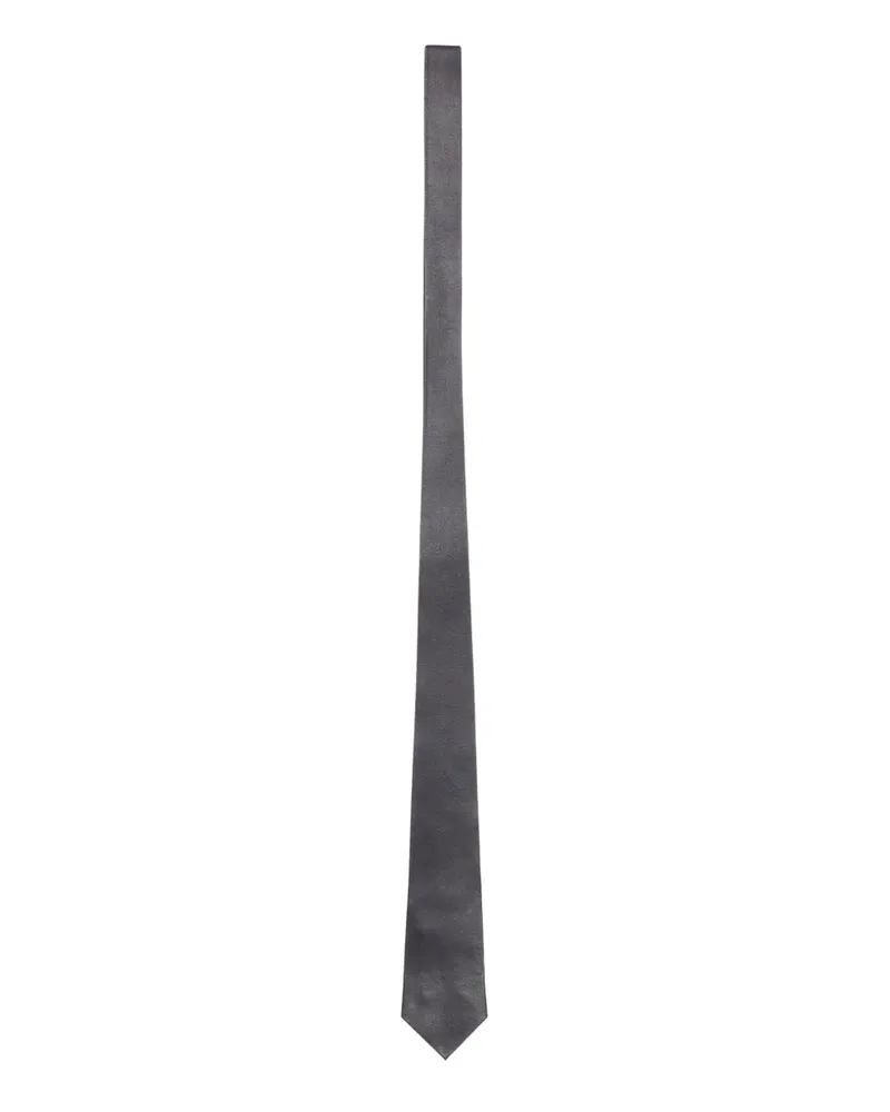 Tom Ford Krawatte aus Lammleder - Schwarz Schwarz