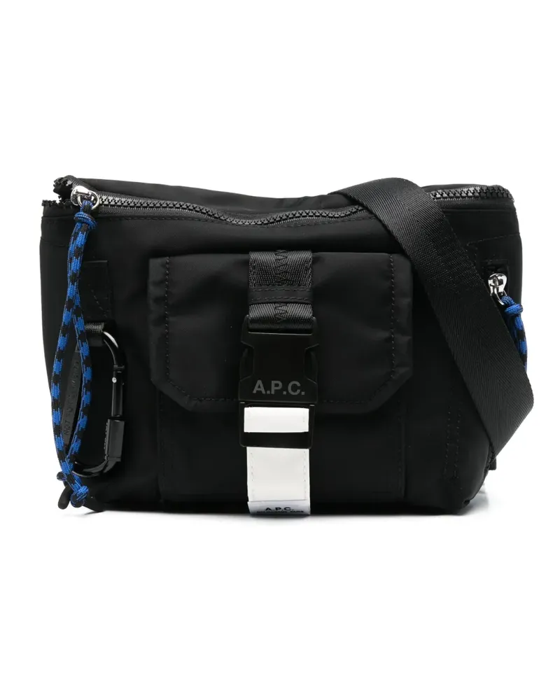A.P.C. Treck Schultertasche - Schwarz Schwarz