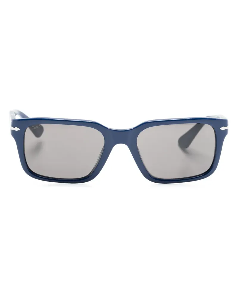 Persol 3272S Sonnenbrille mit eckigem Gestell - Blau Blau