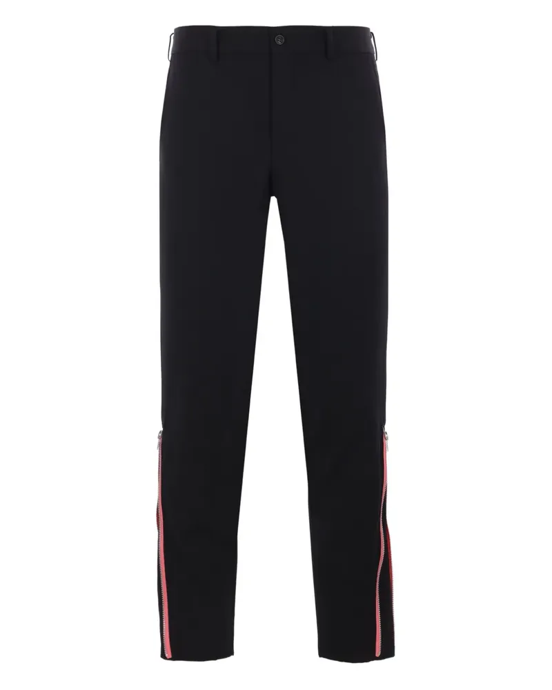 Comme des Garçons Hose mit Reißverschlussdetail - Schwarz Schwarz