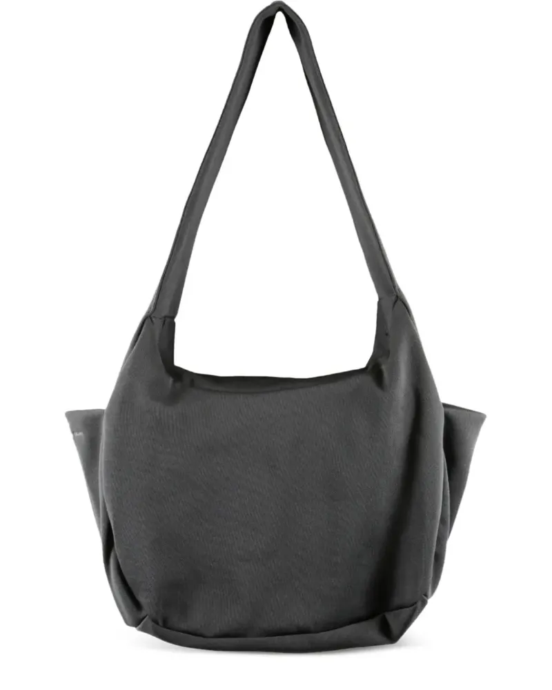 Puma logo-embroidered shoulder bag - Grau Grau