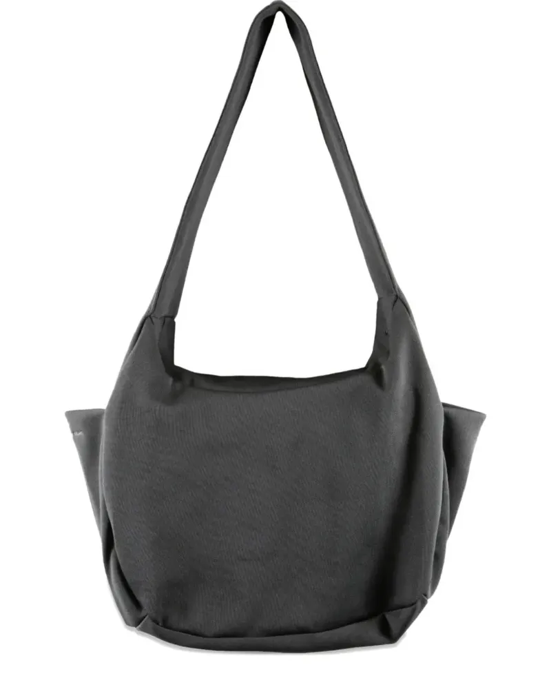 Puma logo-embroidered shoulder bag - Grau Grau