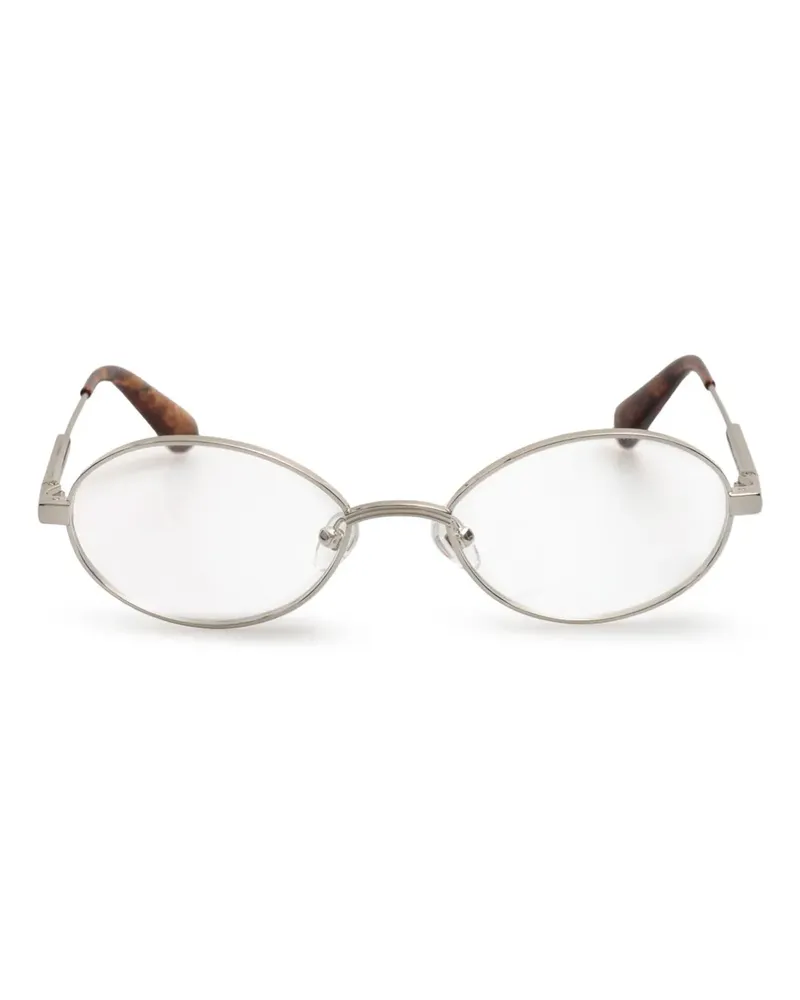 Jacquemus Brille mit ovalem Gestell - Silber Silber