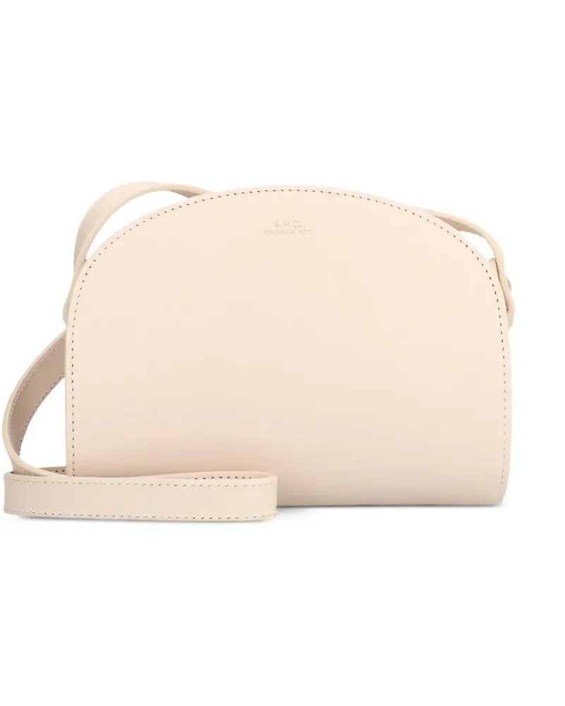 A.P.C. Mini Demi-Lune Umhängetasche - Nude Nude