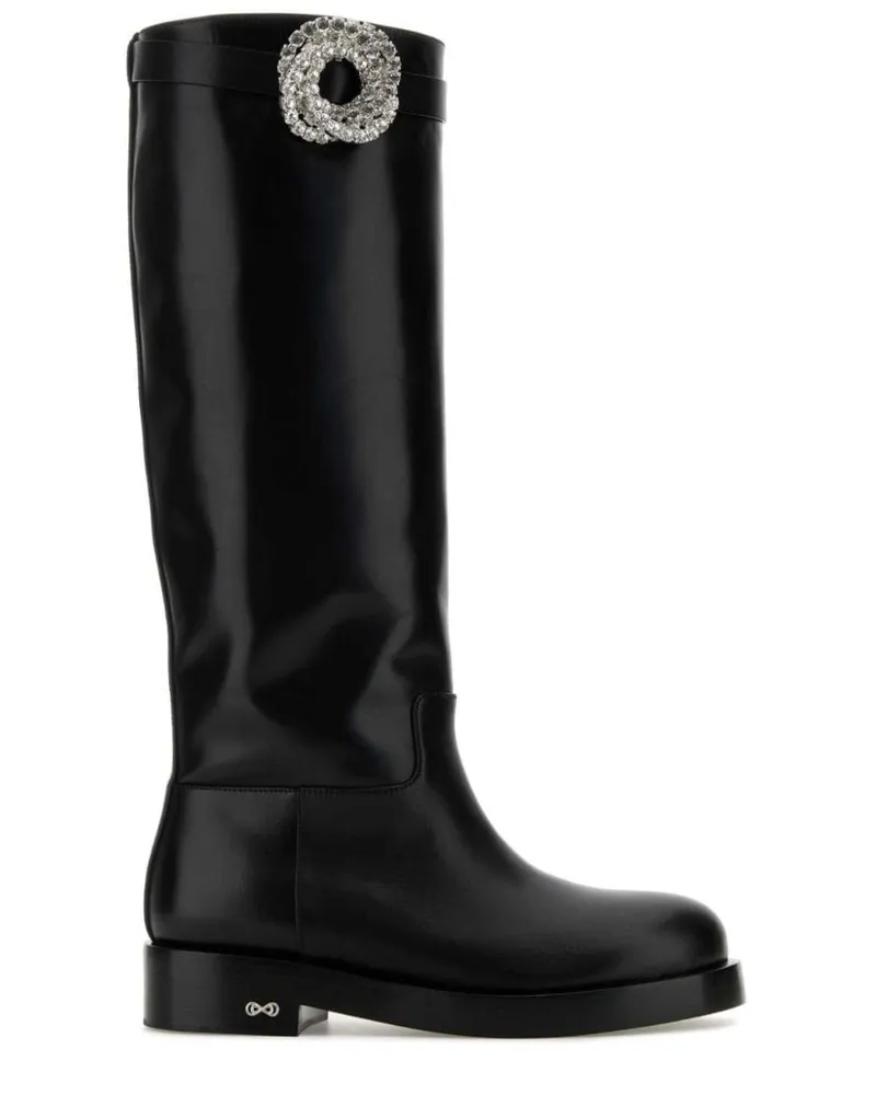 Mach & Mach Kniehohe Galaxy Stiefel - Schwarz Schwarz