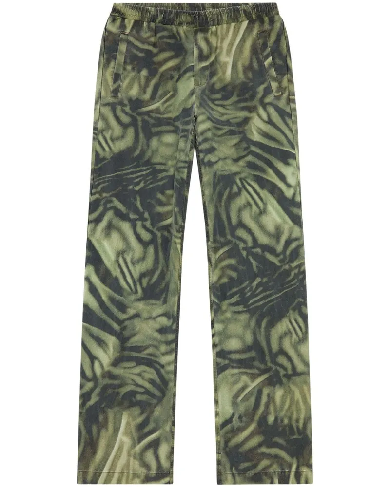 Diesel P-Gold-Zebra Hose mit geradem Bein - Grün Grün