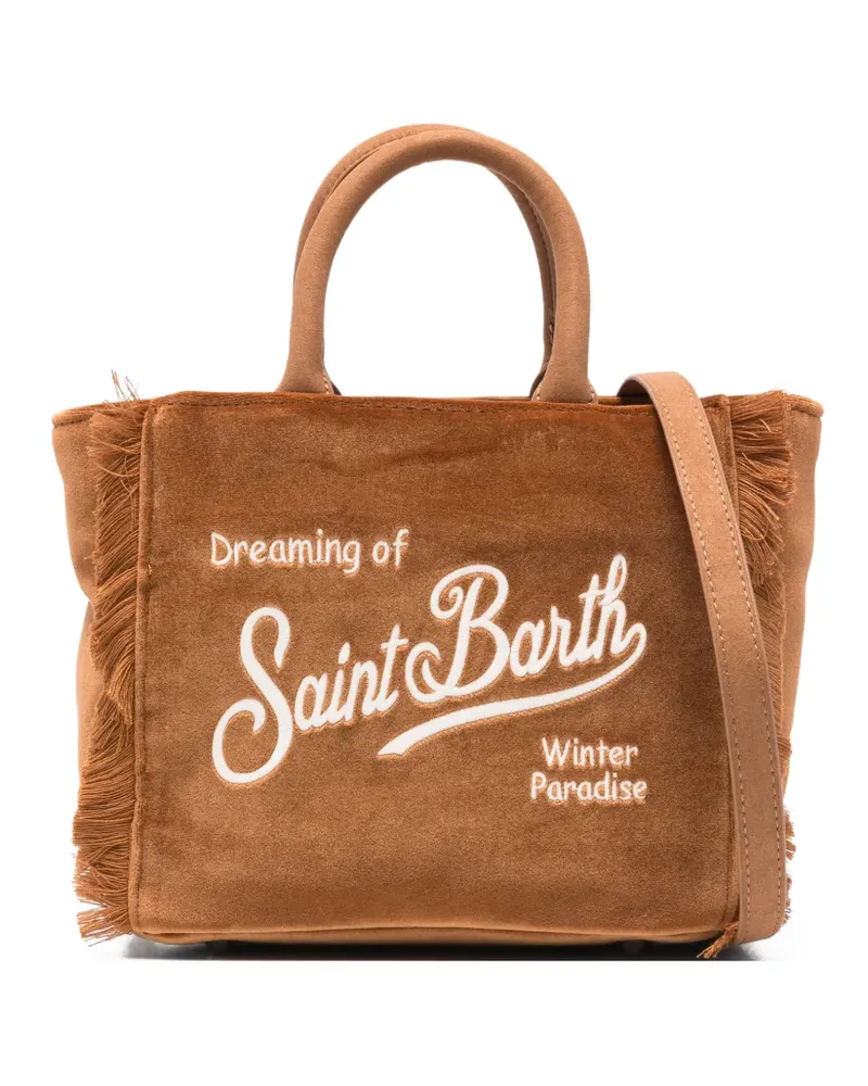 MC2 Saint Barth small Vanity fringed tote bag - Braun Braun