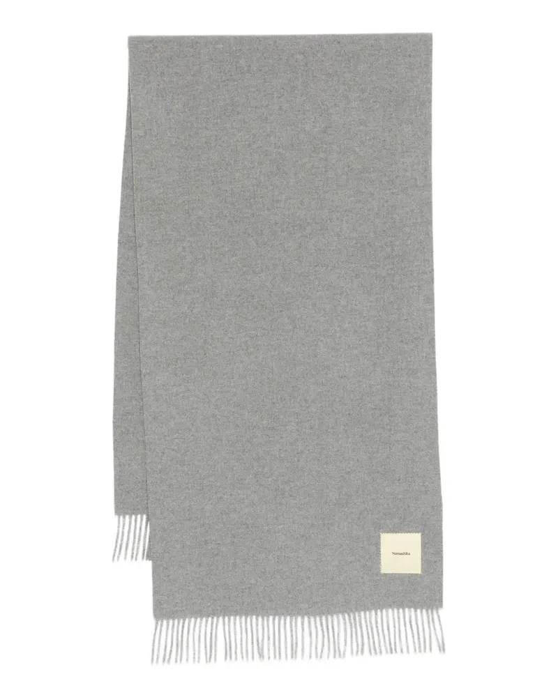 Nanushka Keaton Schal mit Fransen - Blau Blau