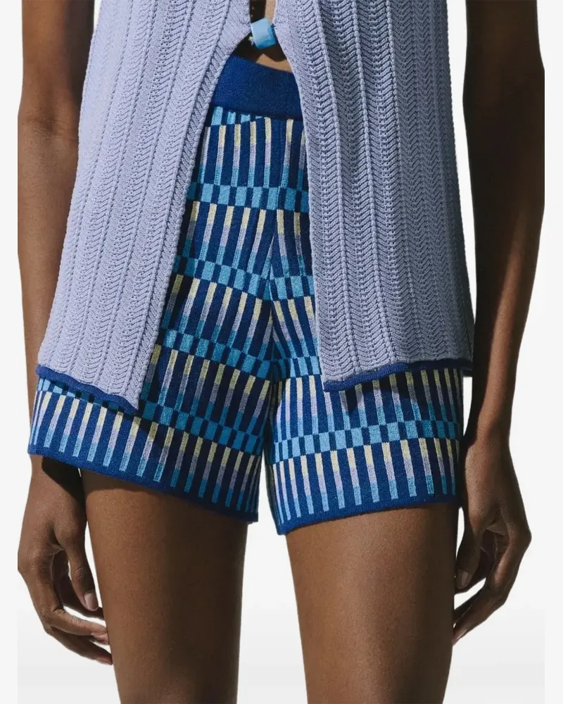 Baobab Collection Gestrickte Kina Shorts - Blau Blau