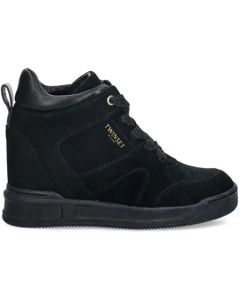 Twin-Set suede sneakers - Schwarz Schwarz