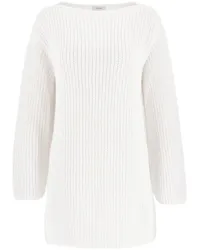 Ferragamo Gerippter Pullover Weiß