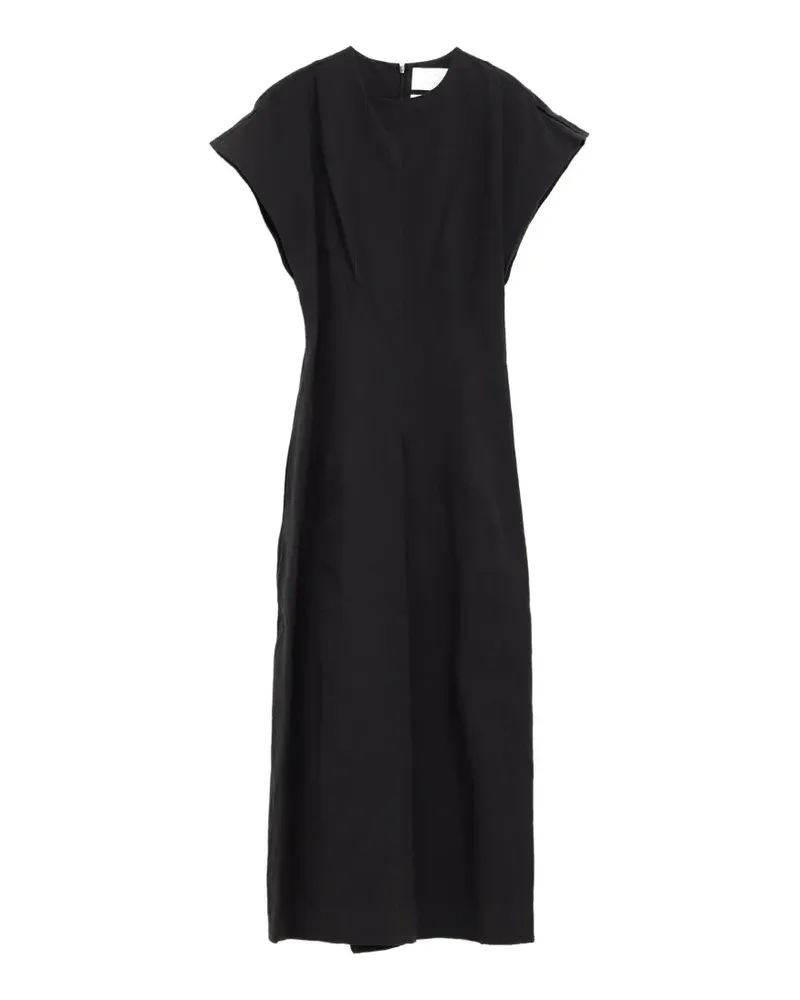 Lauren Manoogian cap-sleeve panelled maxi dress - Schwarz Schwarz