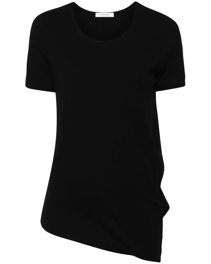 Christophe Lemaire T-Shirt mit rundem Ausschnitt Schwarz