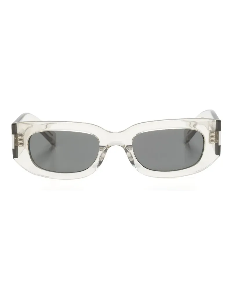 Saint Laurent 660 Sonnenbrille mit eckigem Gestell - Nude Nude