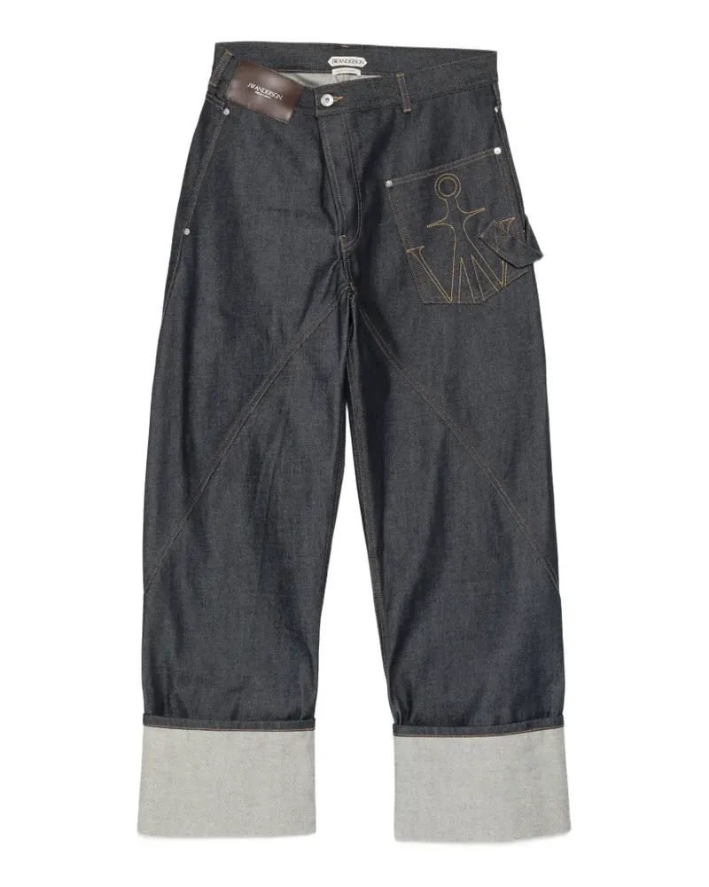 J.W.Anderson turn-up jeans - Blau Blau