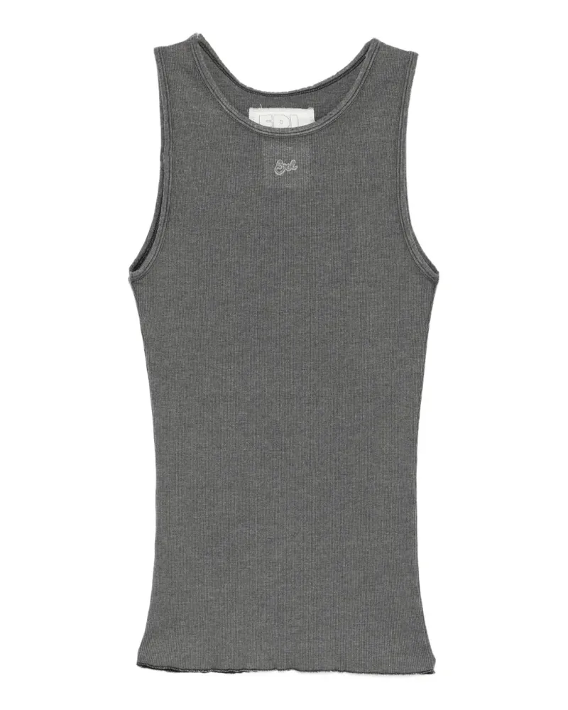 ERL ribbed top - Grau Grau