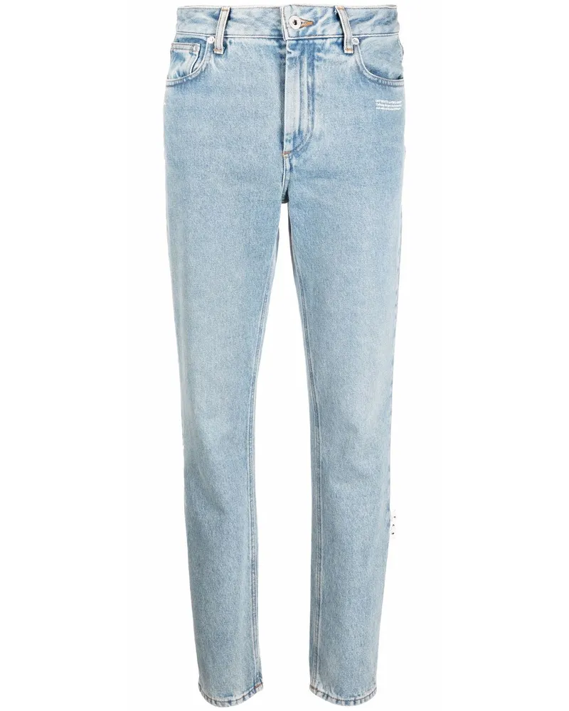 OFF-WHITE Jeans mit Logo-Patch - Blau Blau