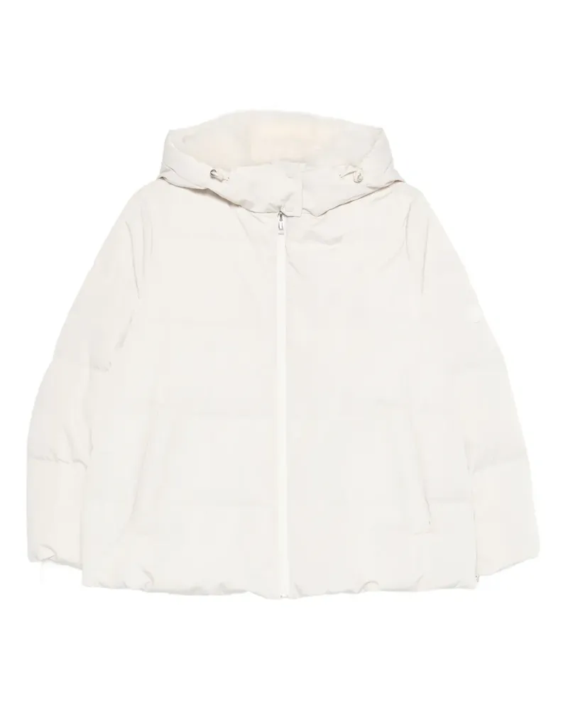 Yves Salomon hooded puffer jacket - Nude Nude