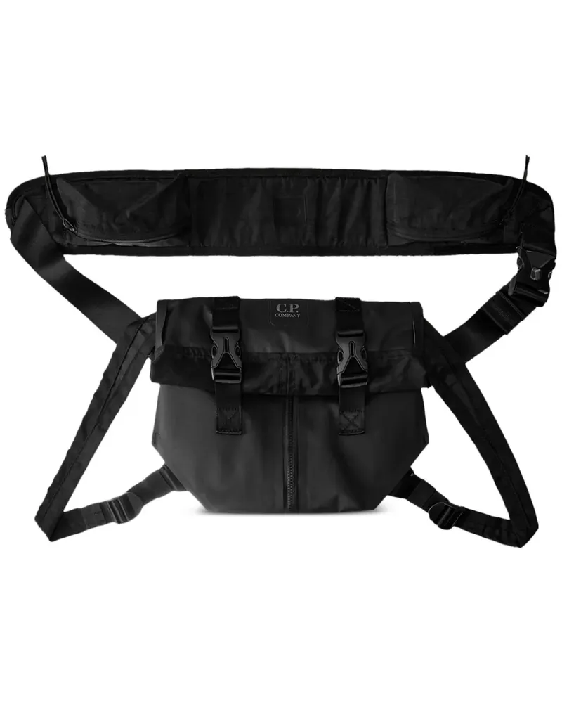 C.P. Company Wandelbare Tasche mit Schnallenverschluss - Schwarz Schwarz