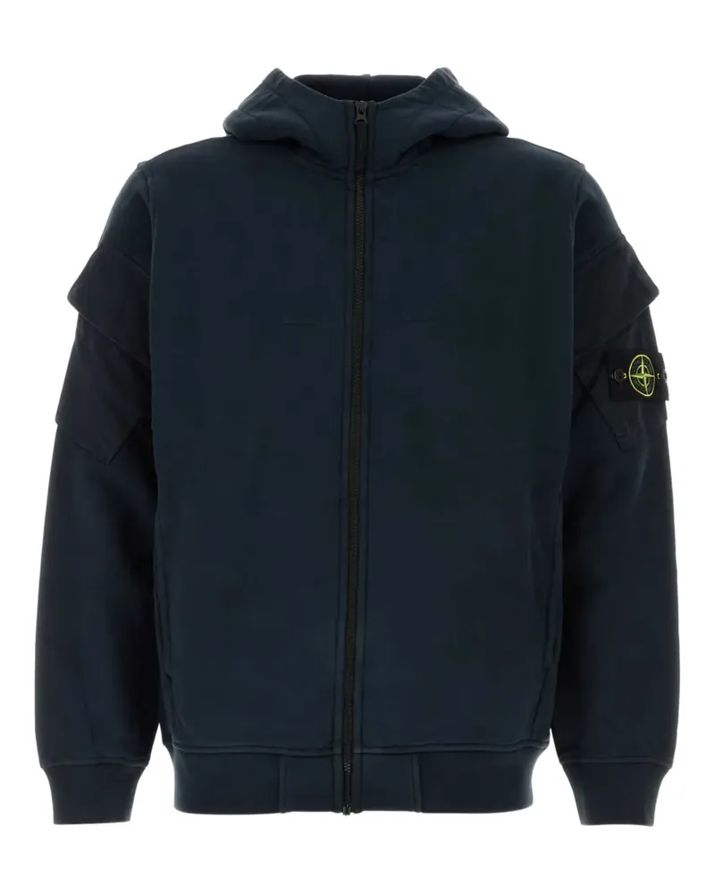 Stone Island Kapuzenjacke mit Reißverschluss - Blau Blau