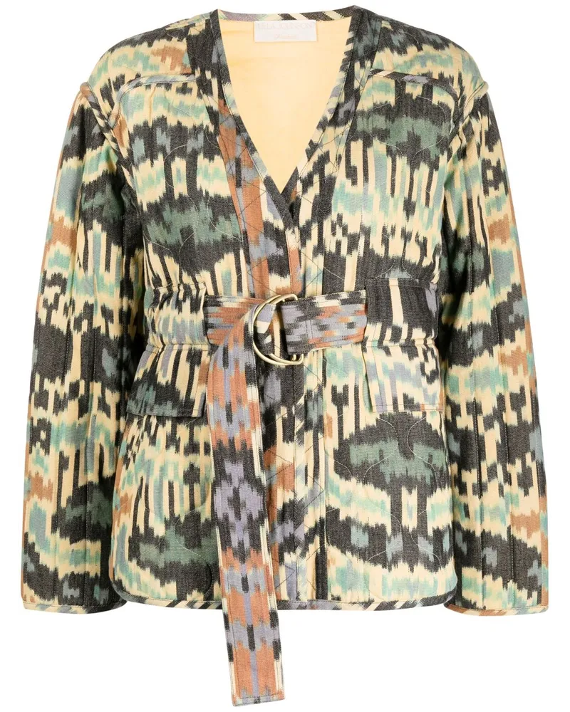 Ulla Johnson Lakshmi Jacke mit grafischem Print - Nude Nude